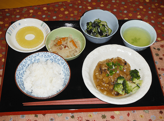 ある日のお食事の様子。